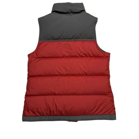 L.L. Bean Sz XS Vest Womens Down Tek Rust Red Grey Puffy llbean Outdoor Classic - Picture 3 of 7